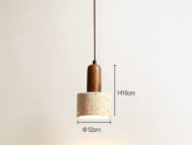 Model 6133 Travertine Pendant Light