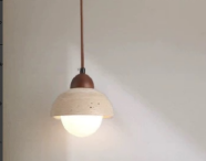 Model 6135 Travertine Pendant Light