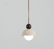 Model 6281 Travertine Pendant Light