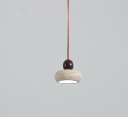 Model 6285 Travertine Pendant Light