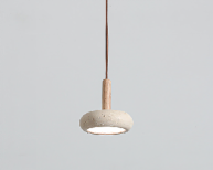 Model 6287 Travertine Pendant Light