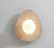 Model 6616 Large Travertine Wall Sconce