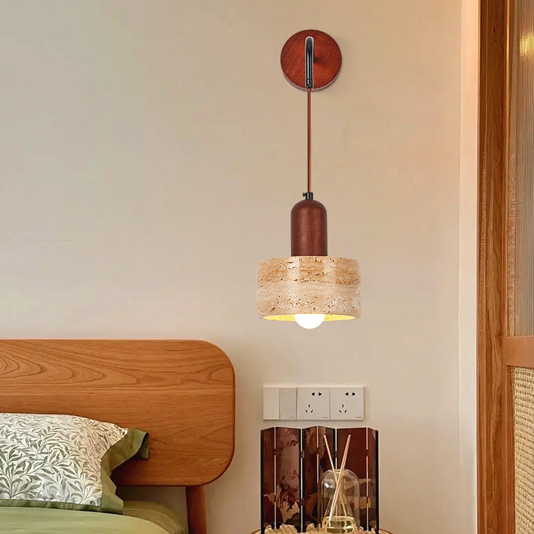 Travolith Model 6140 Travertine Wall Sconce main image