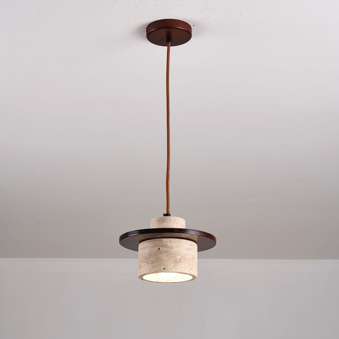 Travolith Model 6149 Travertine Pendant Light main image